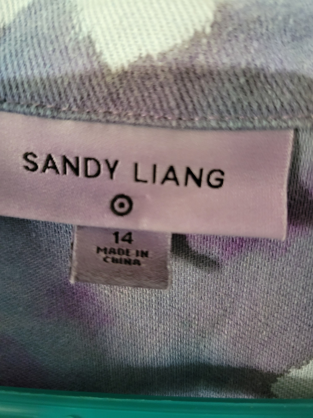 Sandy Liang Tie-Dye Jumpsuit in Aqua, Purple & Blue - Picture 2 of 4